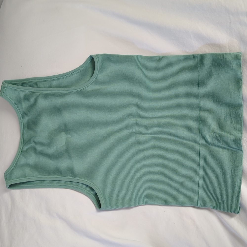 Athleta Signature Rib Tank - Sage Green Size XS - Picture 3 of 5